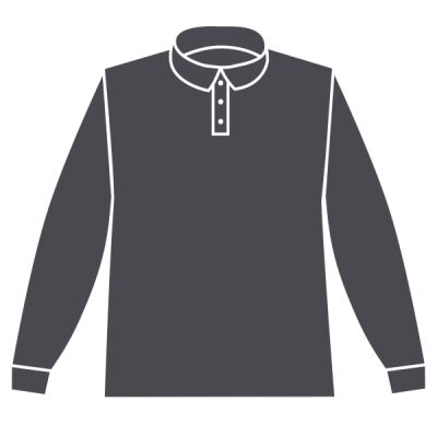 Brook Taverner Casper Knitted Long Sleeve Polo Shirt Thumbnail