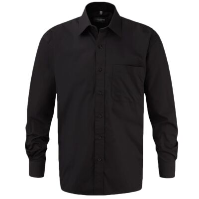 Russell Athletic Collection Long Sleeve Easy Care Cotton Poplin Shirt Thumbnail