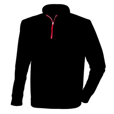 Finden + Hales Zip Neck Piped Micro Fleece Thumbnail