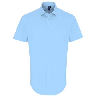 Premier Short Sleeve Stretch Fit Poplin Shirt Thumbnail