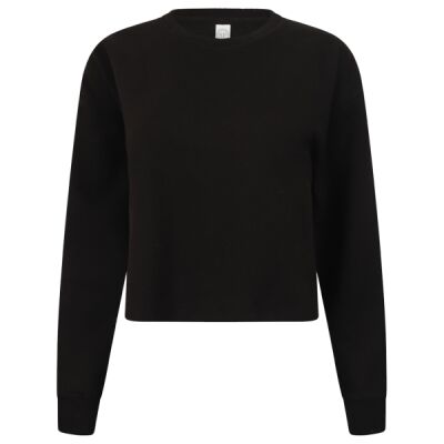SF Clothing Ladies Cropped Slounge Sweatshirt Thumbnail