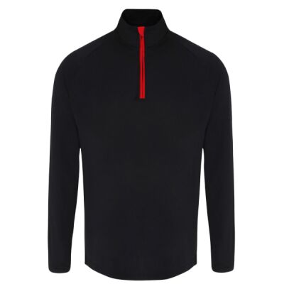 Men's TriDri® long sleeve performance ¼ zip top Thumbnail