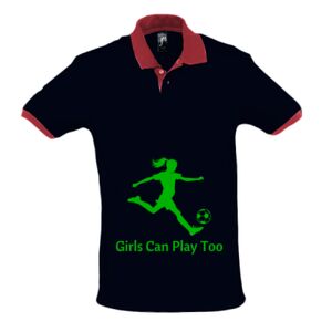 SOL'S Prince Contrast Cotton Piqué Polo Shirt Thumbnail